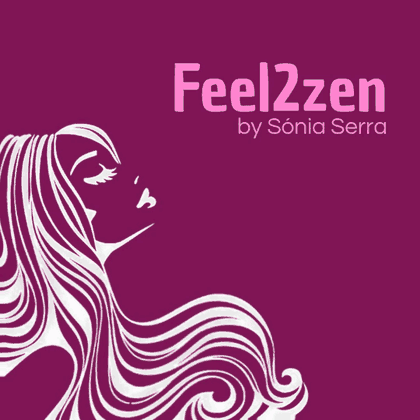 Feel2Zen by Sónia Serra: logótipo com cabelo ao vento